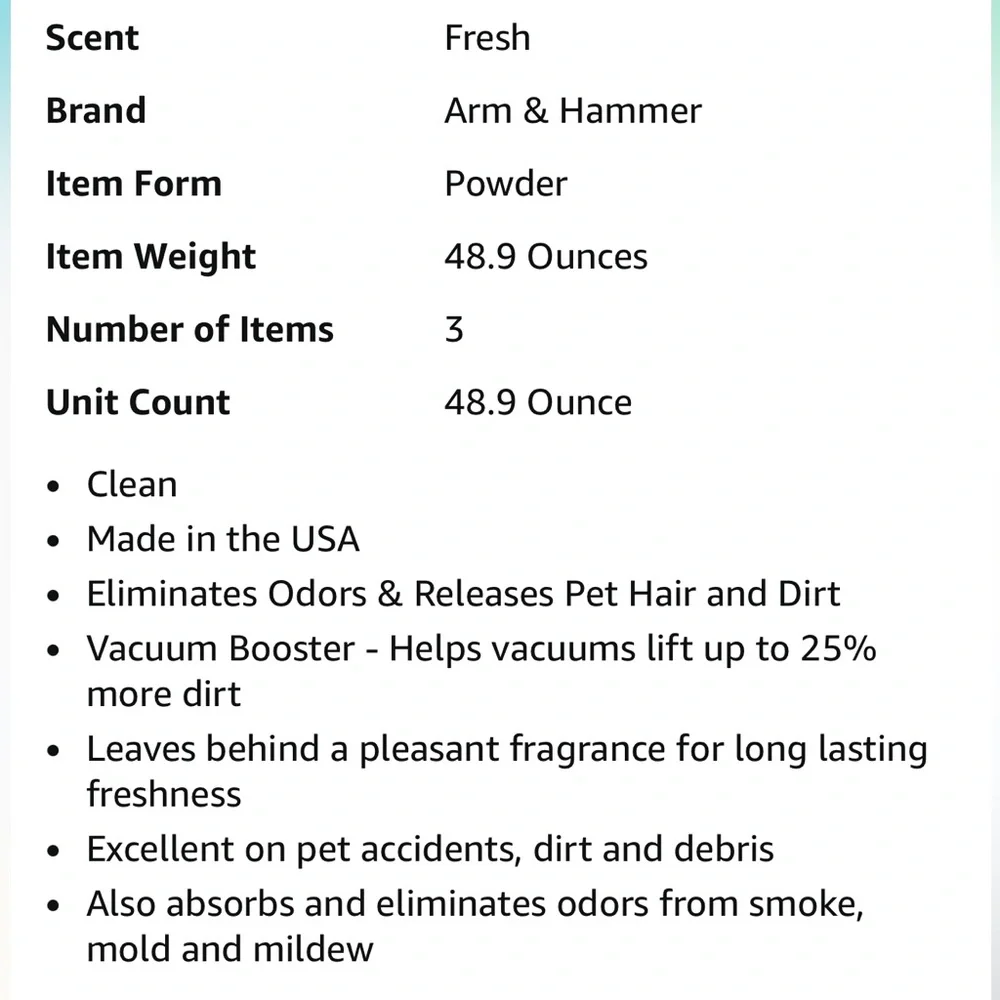 Arm & Hammer Pet Fresh Carpet Odor Eliminator